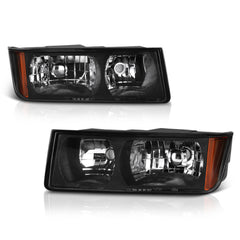 2002-2006 Chevrolet Avalanche 1500 | 2500 Black Headlight