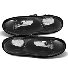 1998-2002 Chevrolet Camaro Black Headlight