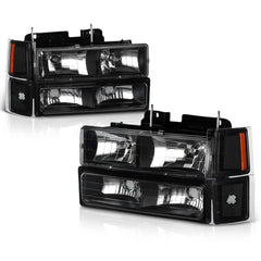 1994-2000 Chevrolet C/K Series 1500 | 2500 | 3500 Pickup Black Headlight