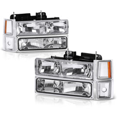 1994-2000 Chevrolet C/K Series 1500 | 2500 | 3500 Pickup Chrome Headlight