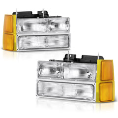 1994-2000 Chevrolet C/K Series 1500 | 2500 | 3500 Pickup Chrome Headlight