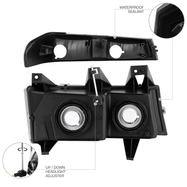 2004-2012 Chevrolet Colorado Sinister Black Headlight