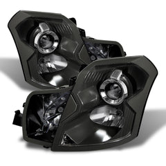 2003-2007 Cadillac CTS Black Headlight