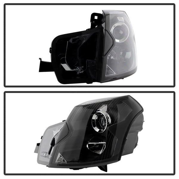 2003-2007 Cadillac CTS Black Headlight