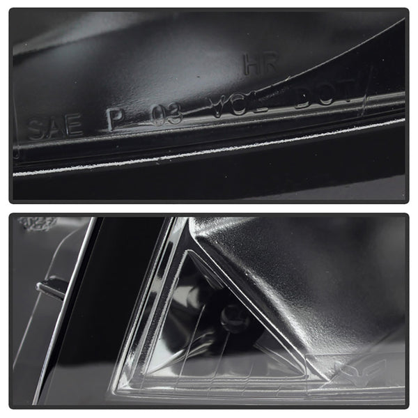 2003-2007 Cadillac CTS Smoked Headlight