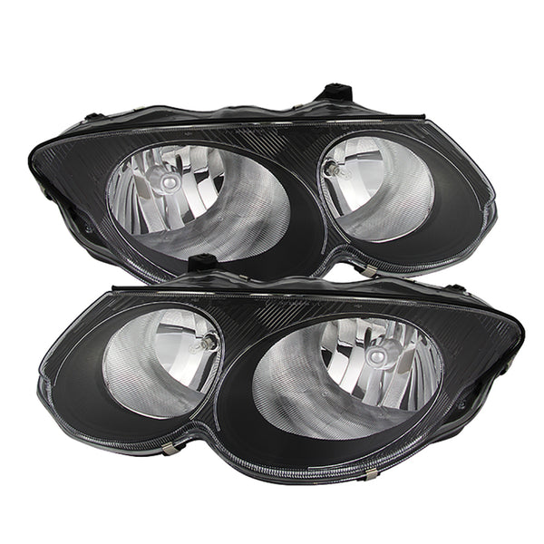 1999-2004 Chrysler 300M Black Headlight