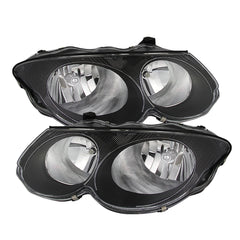 1999-2004 Chrysler 300M Black Headlight