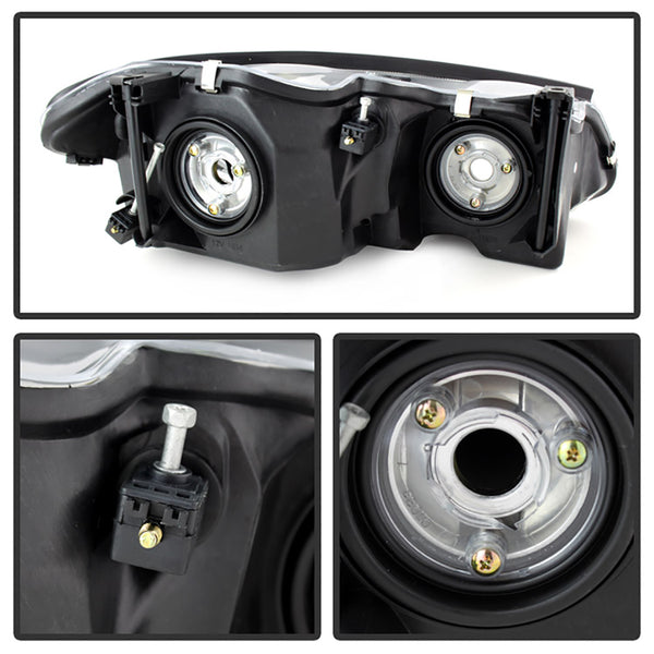 1999-2004 Chrysler 300M Black Headlight