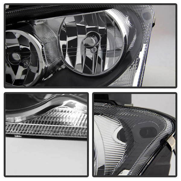 2004-2006 Chrysler Pacifica Black Headlight