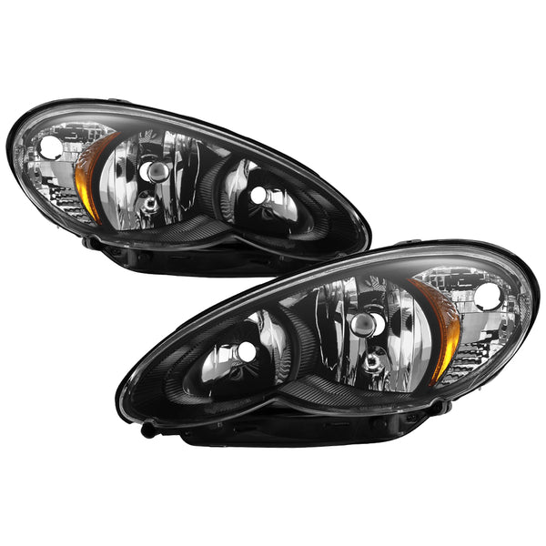 2006-2010 Chrysler PT Cruiser Black Headlight