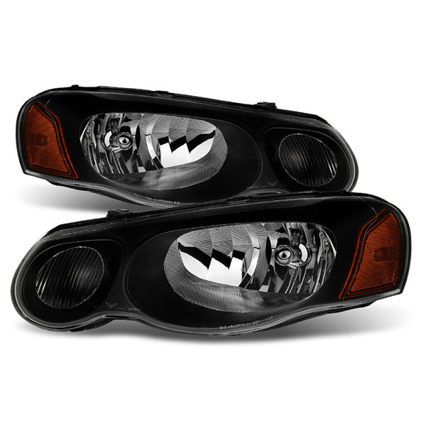2004-2006 Chrysler Sebring Black Headlight