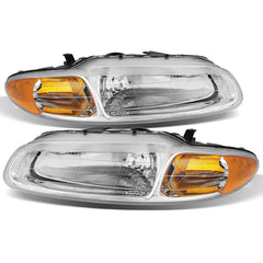 1996-2000 Chrysler Sebring Chrome Headlight