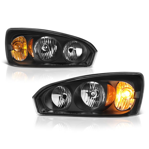 2004-2007 Chevrolet Malibu Black Headlight