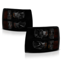 2007-2013 Chevrolet Silverado 1500 Sinister Black Headlight