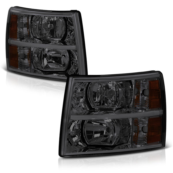 2007-2013 Chevrolet Silverado 1500 Smoked Headlight