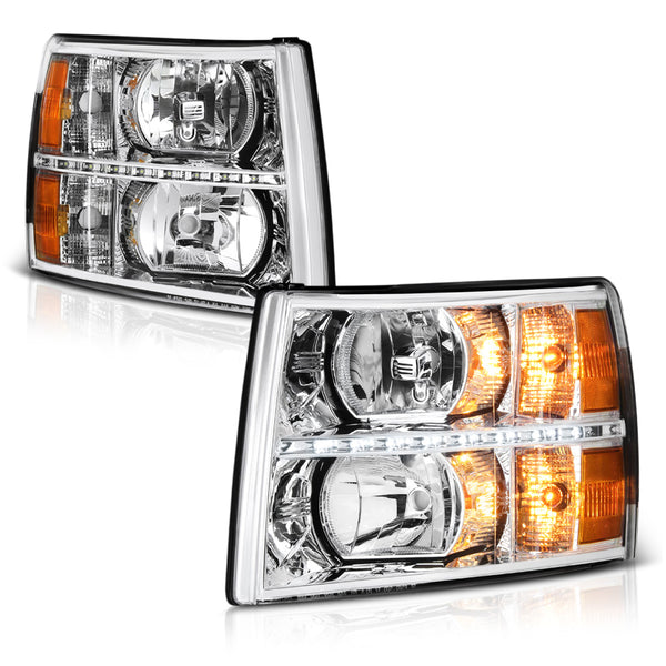 2007-2013 Chevrolet Silverado 1500 Chrome Headlight