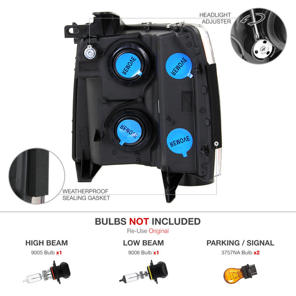2007-2013 Chevrolet Silverado 1500 Factory Style Headlight