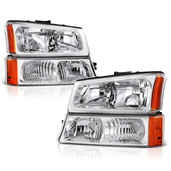 2003-2006 Chevrolet Silverado 1500 | 2500 | 3500 Chrome Headlight