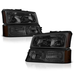 2003-2006 Chevrolet Silverado 1500 | 2500 | 3500 Smoked Headlight