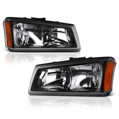 2003-2006 Chevrolet Silverado 1500 | 2500 | 3500 Black Headlight