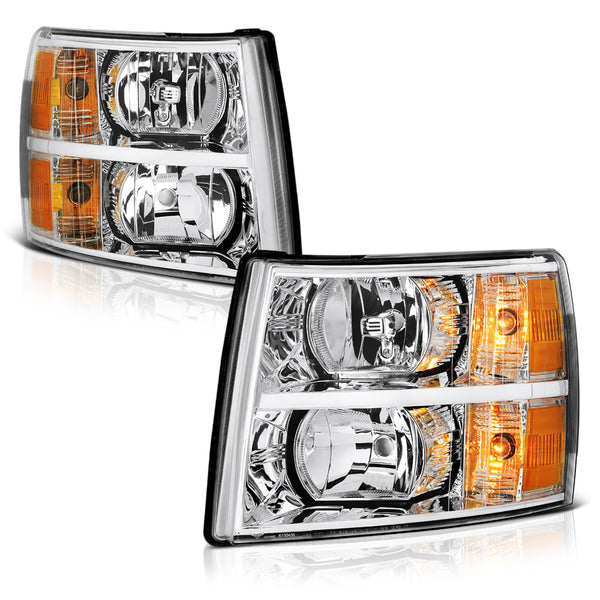 2007-2013 Chevrolet Silverado 1500 Chrome Headlight