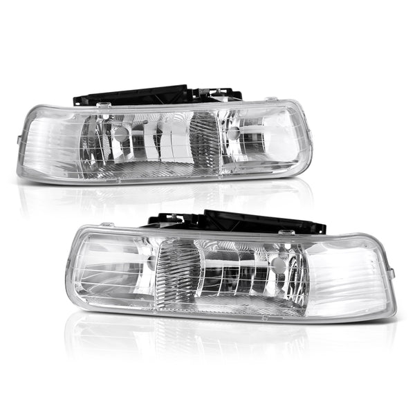 1999-2002 Chevrolet Silverado 1500 | 2500 | 3500 Chrome Headlight