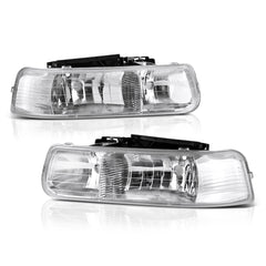 1999-2002 Chevrolet Silverado 1500 | 2500 | 3500 Chrome Headlight