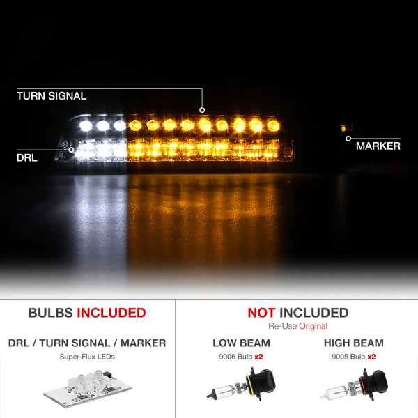 1999-2002 Chevrolet Silverado 1500 | 2500 | 3500 Chrome Headlight