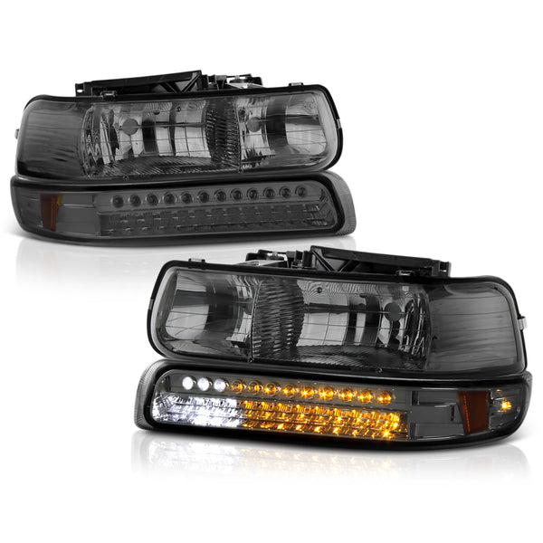 1999-2002 Chevrolet Silverado 1500 | 2500 | 3500 Smoked Headlight