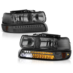 1999-2002 Chevrolet Silverado 1500 | 2500 | 3500 Smoked Headlight
