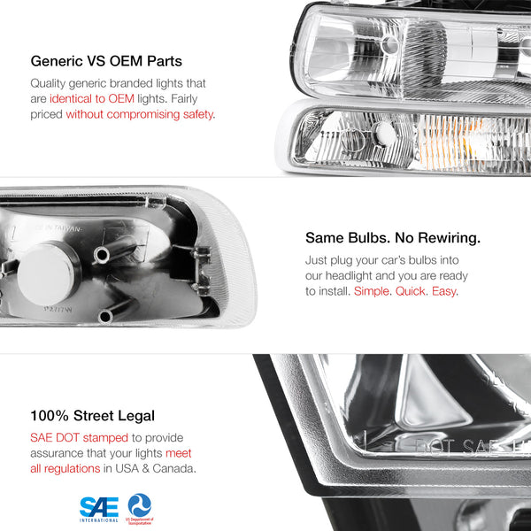 1999-2002 Chevrolet Silverado 1500 | 2500 | 3500 Headlight