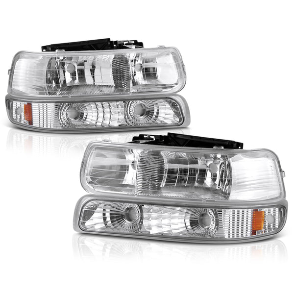 1999-2002 Chevrolet Silverado 1500 | 2500 | 3500 Chrome Headlight