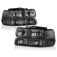 1999-2002 Chevrolet Silverado 1500 | 2500 | 3500 Smoked Headlight