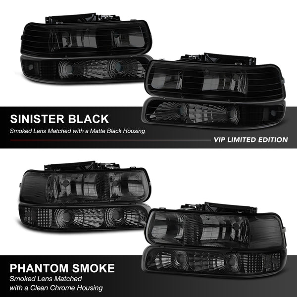 1999-2002 Chevrolet Silverado 1500 | 2500 | 3500 Sinister Black Headlight