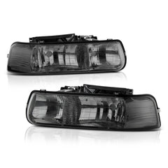 1999-2002 Chevrolet Silverado 1500 | 2500 | 3500 Smoked Headlight