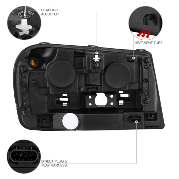 2002-2009 Chevrolet Trailblazer | Trailblazer EXT Sinister Black Headlight