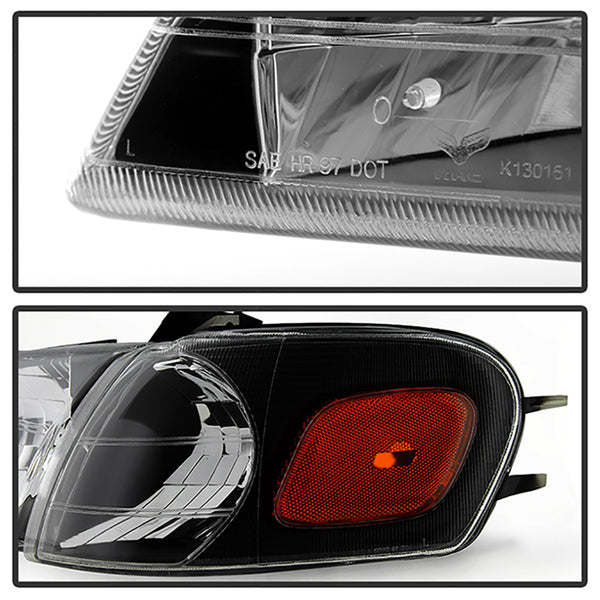 1997-2005 Chevrolet Venture Black Headlight