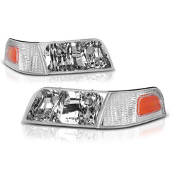 1998-2011 Ford Crown Victoria Chrome Headlight