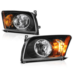 2007-2012 Dodge Caliber Black Headlight