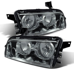2006-2010 Dodge Charger Smoked Headlight