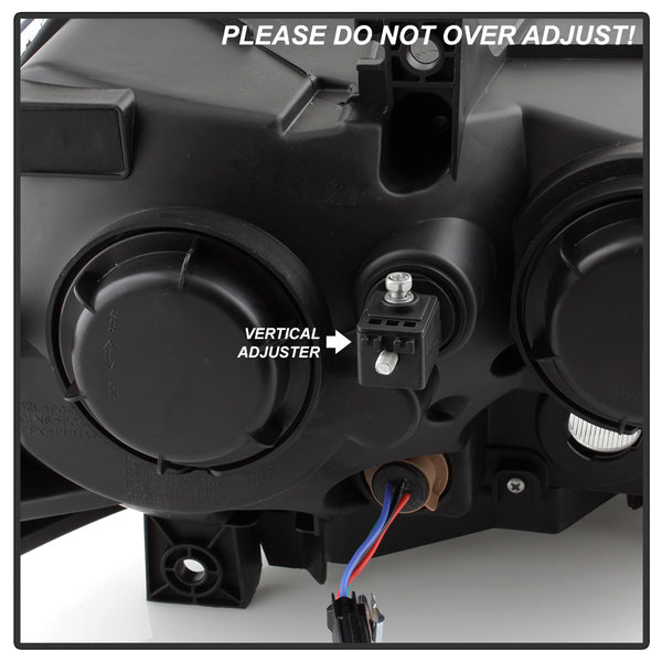2011-2014 Dodge Charger Black Headlight