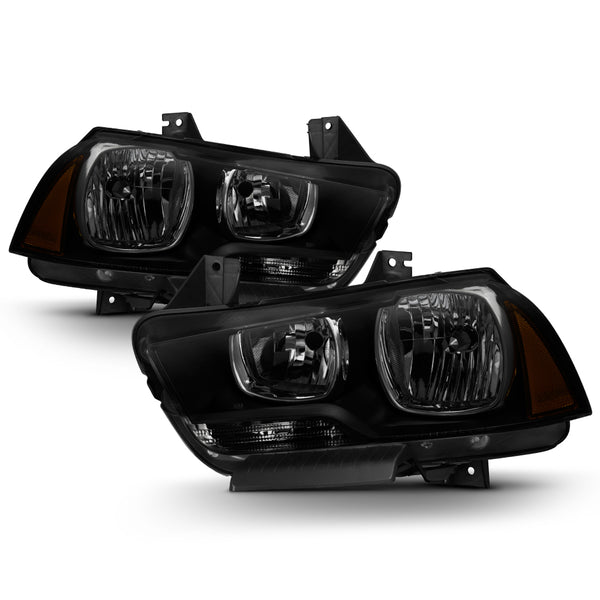 2011-2014 Dodge Charger Sinister Black Headlight