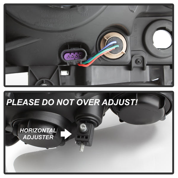 2011-2014 Dodge Charger Sinister Black Headlight