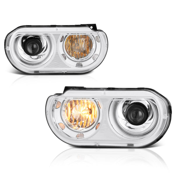 2008-2014 Dodge Challenger Chrome Headlight