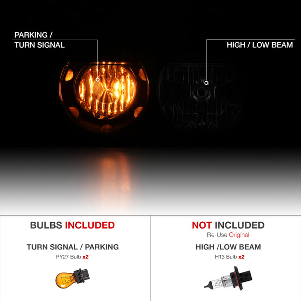 2008-2014 Dodge Challenger Smoked Headlight