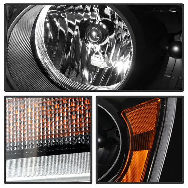 2004-2005 Dodge Durango Black Headlight