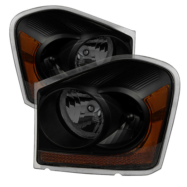 2004-2005 Dodge Durango Sinister Black Headlight