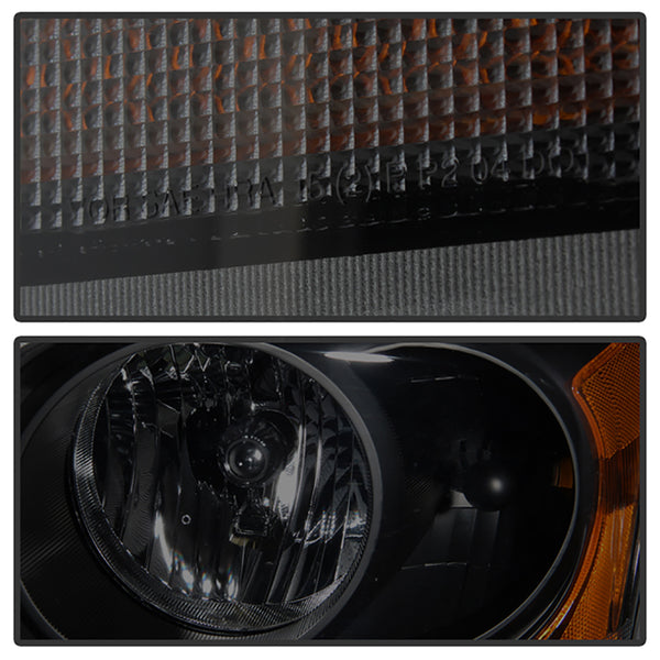2004-2005 Dodge Durango Sinister Black Headlight