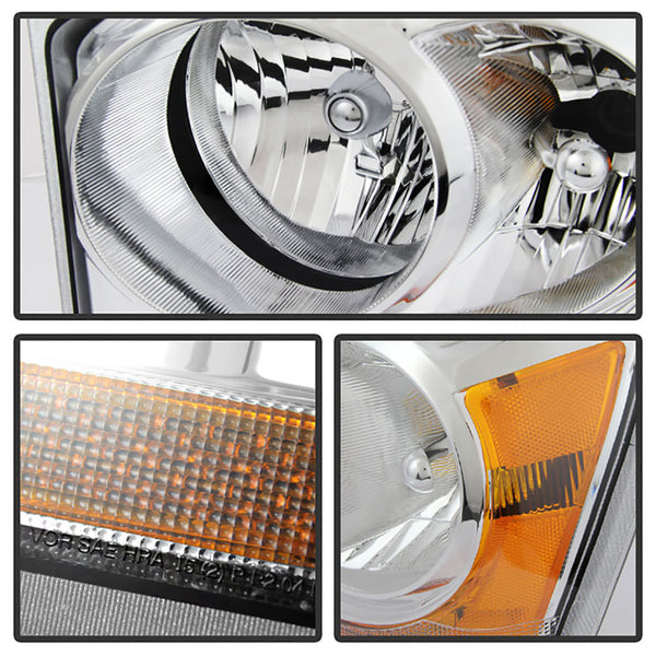 2004-2005 Dodge Durango Chrome Headlight