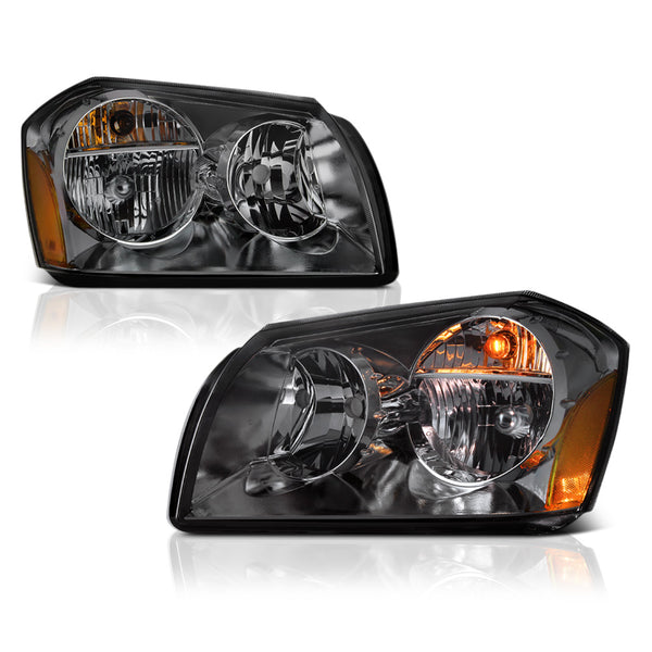 2005-2007 Dodge Magnum Smoked Headlight